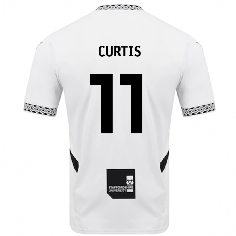 Danxen Dame Ronan Curtis #11 Hvit Hjemmetrøye Drakt Trøye 2024/25 Skjorter T-Skjorte