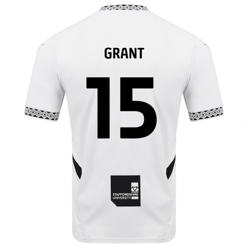 Danxen Dame Conor Grant #15 Hvit Hjemmetrøye Drakt Trøye 2024/25 Skjorter T-Skjorte