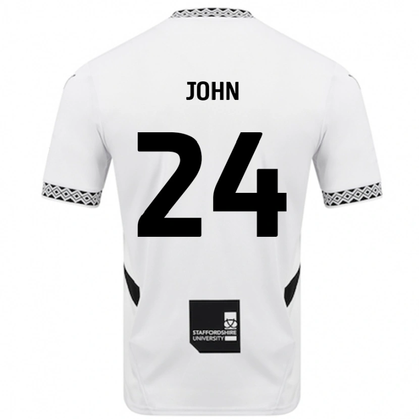 Danxen Dame Kyle John #24 Hvit Hjemmetrøye Drakt Trøye 2024/25 Skjorter T-Skjorte