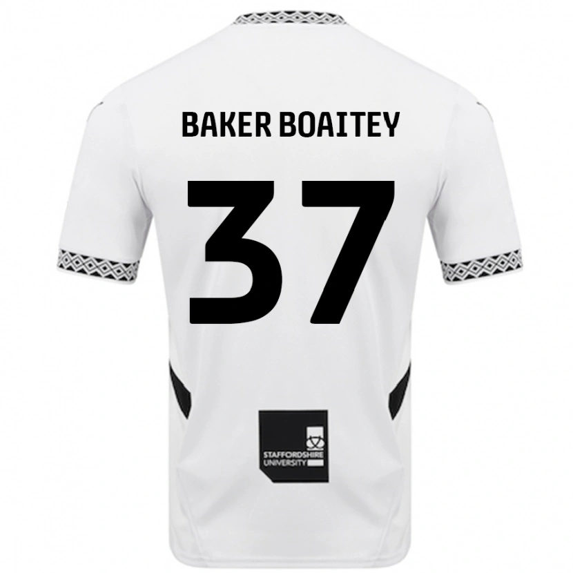 Danxen Dame Benicio Baker-Boaitey #37 Hvit Hjemmetrøye Drakt Trøye 2024/25 Skjorter T-Skjorte