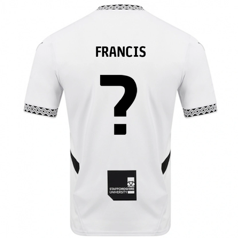 Danxen Dame Louis Francis #0 Hvit Hjemmetrøye Drakt Trøye 2024/25 Skjorter T-Skjorte
