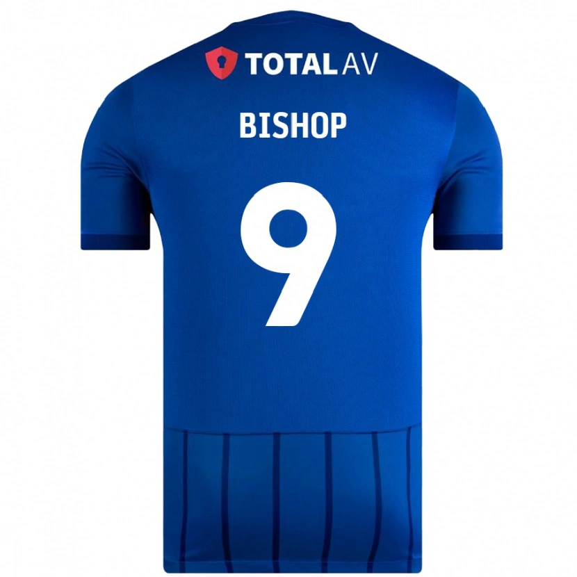 Danxen Dame Colby Bishop #9 Blå Hjemmetrøye Drakt Trøye 2024/25 Skjorter T-Skjorte