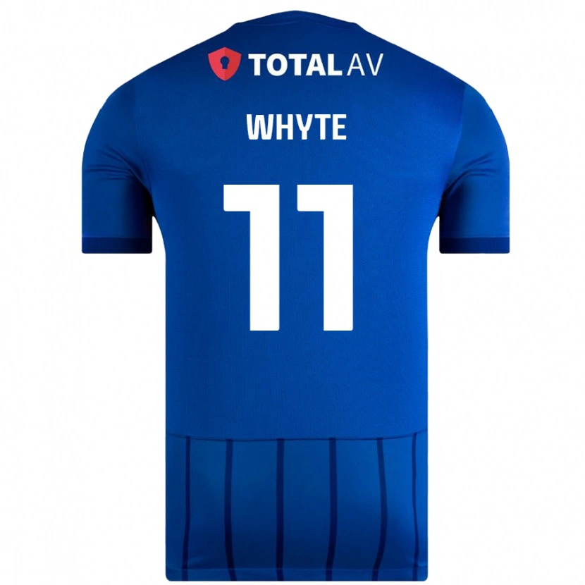 Danxen Dame Gavin Whyte #11 Blå Hjemmetrøye Drakt Trøye 2024/25 Skjorter T-Skjorte