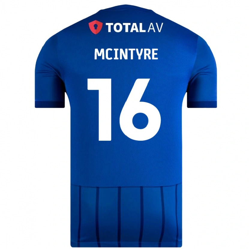 Danxen Dame Tom Mcintyre #16 Blå Hjemmetrøye Drakt Trøye 2024/25 Skjorter T-Skjorte