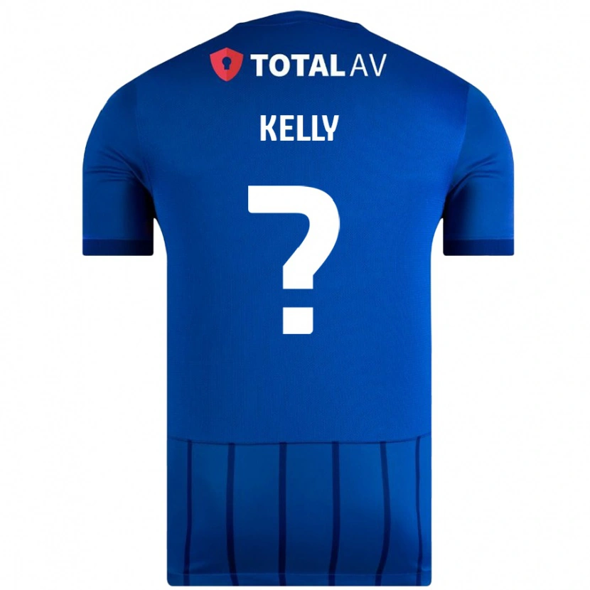 Danxen Dame Liam Kelly #0 Blå Hjemmetrøye Drakt Trøye 2024/25 Skjorter T-Skjorte