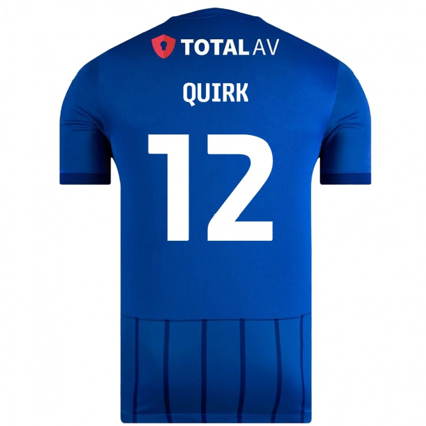 Danxen Dame Sophie Quirk #12 Blå Hjemmetrøye Drakt Trøye 2024/25 Skjorter T-Skjorte