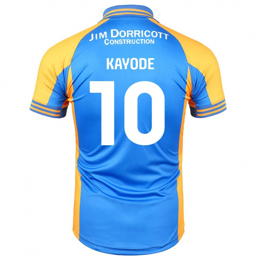 Danxen Dame Joshua Kayode #10 Blå Rav Hjemmetrøye Drakt Trøye 2024/25 Skjorter T-Skjorte