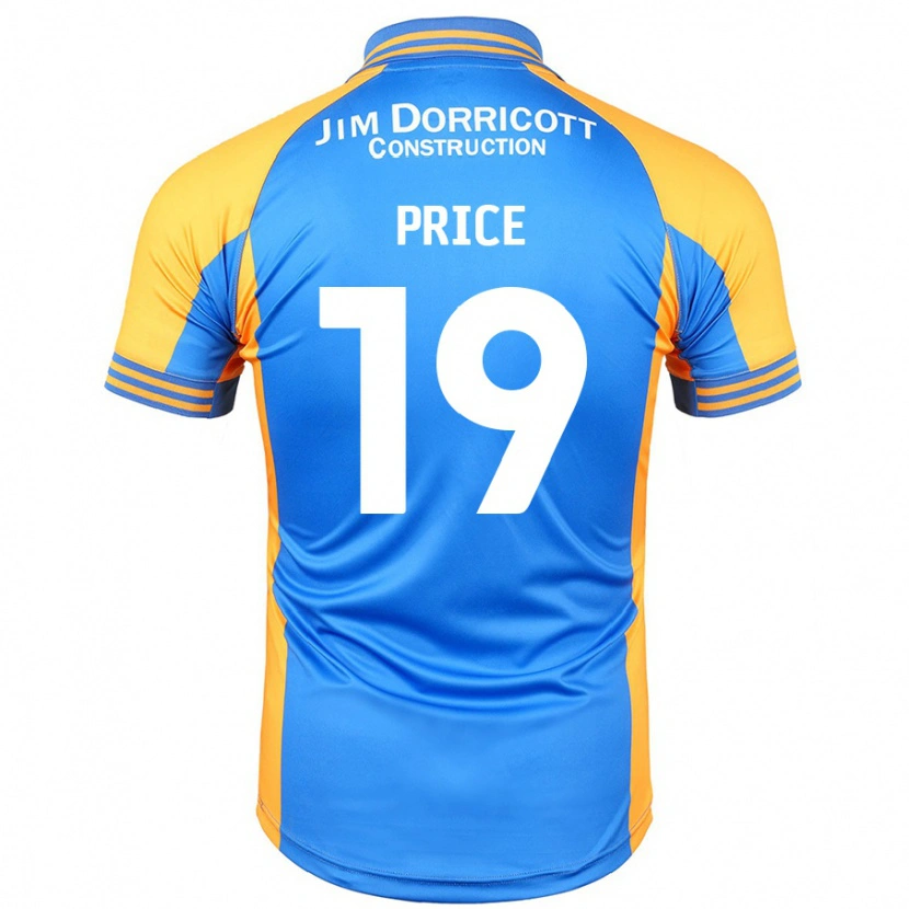Danxen Dame Jack Price #19 Blå Rav Hjemmetrøye Drakt Trøye 2024/25 Skjorter T-Skjorte