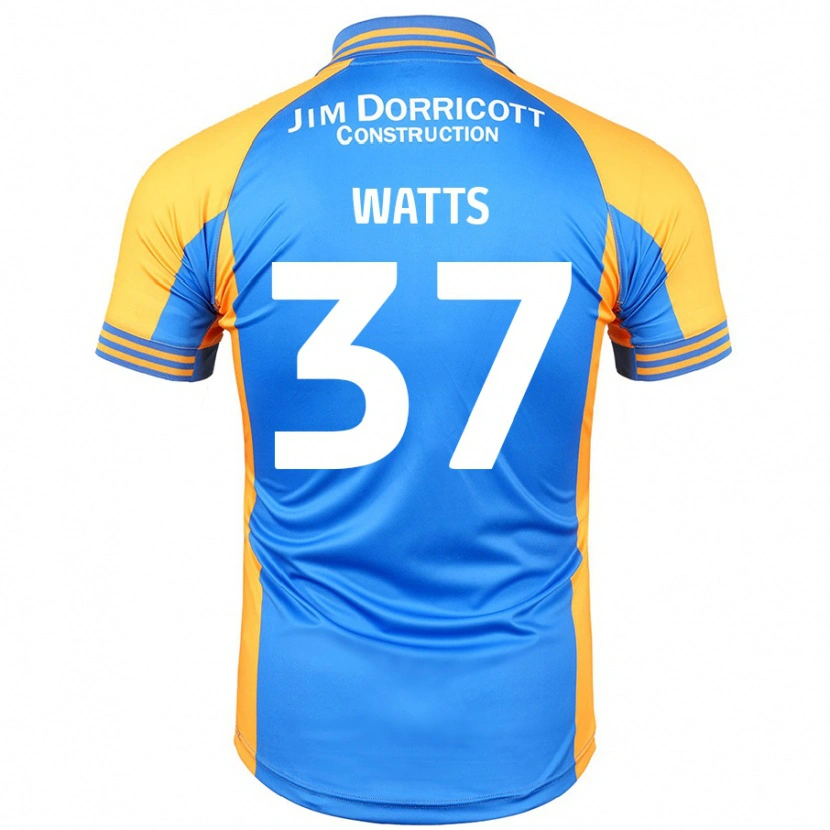 Danxen Dame Harvey Watts #37 Blå Rav Hjemmetrøye Drakt Trøye 2024/25 Skjorter T-Skjorte