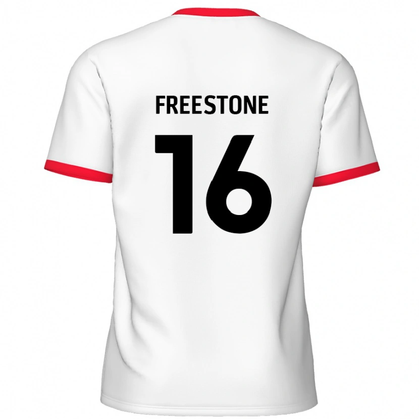 Danxen Dame Lewis Freestone #16 Hvit Rød Hjemmetrøye Drakt Trøye 2024/25 Skjorter T-Skjorte