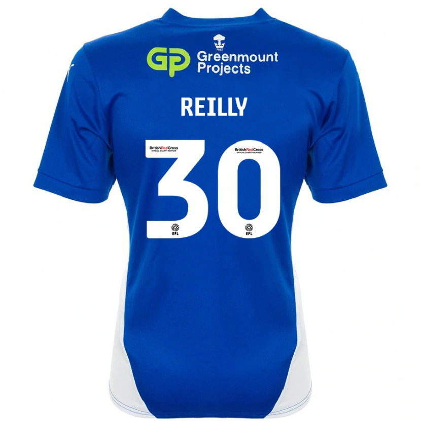 Danxen Dame Jack Reilly #30 Blå Hvit Hjemmetrøye Drakt Trøye 2024/25 Skjorter T-Skjorte