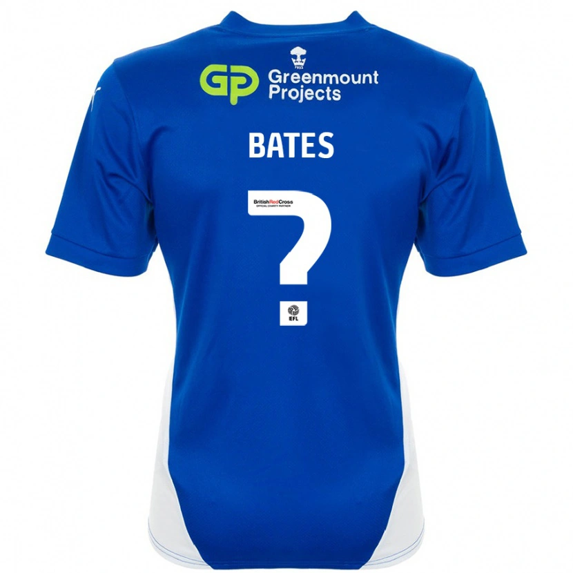Danxen Dame Jack Bates #0 Blå Hvit Hjemmetrøye Drakt Trøye 2024/25 Skjorter T-Skjorte