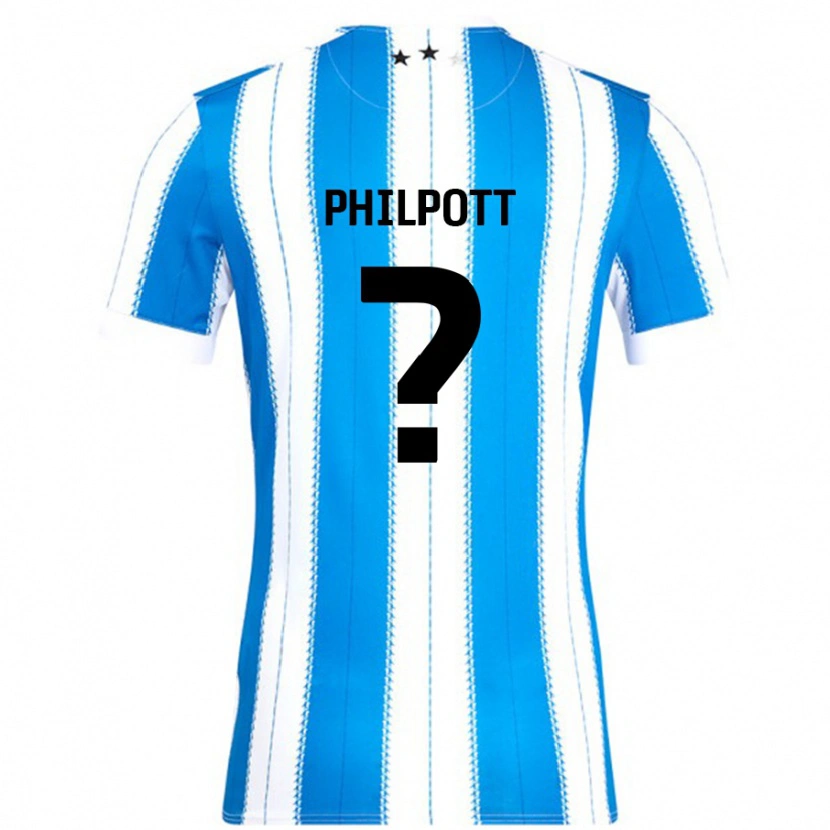Danxen Dame Cian Philpott #0 Blå Hvit Hjemmetrøye Drakt Trøye 2024/25 Skjorter T-Skjorte