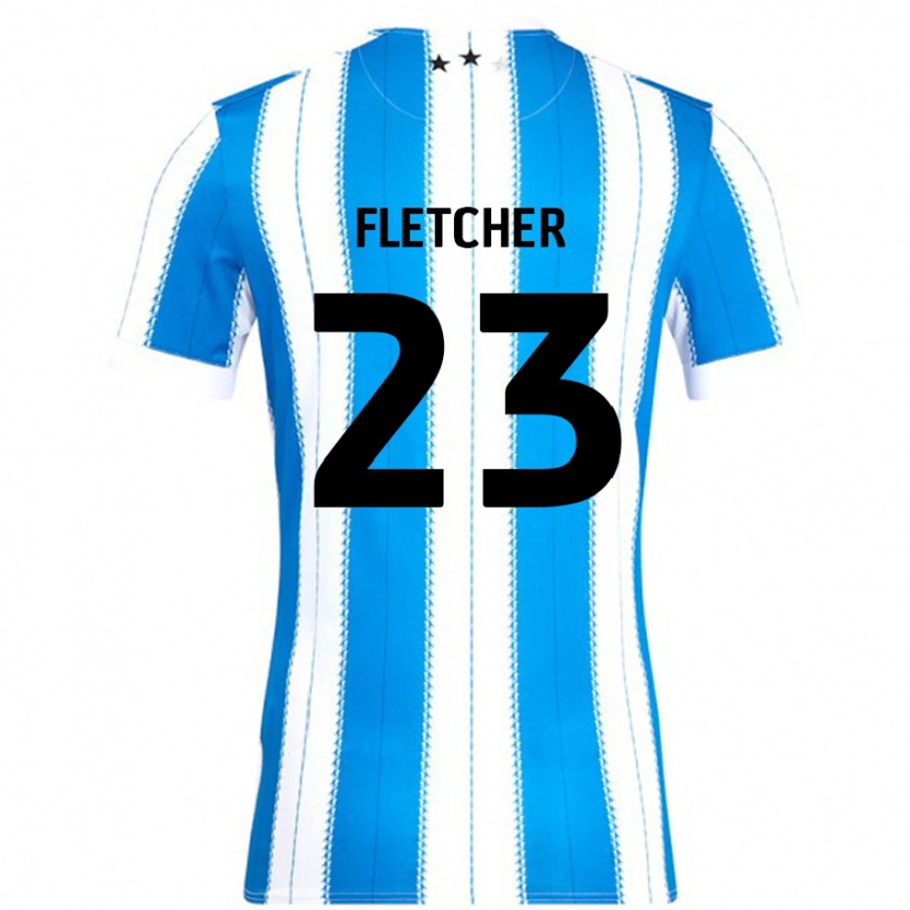Danxen Dame Serena Fletcher #23 Blå Hvit Hjemmetrøye Drakt Trøye 2024/25 Skjorter T-Skjorte