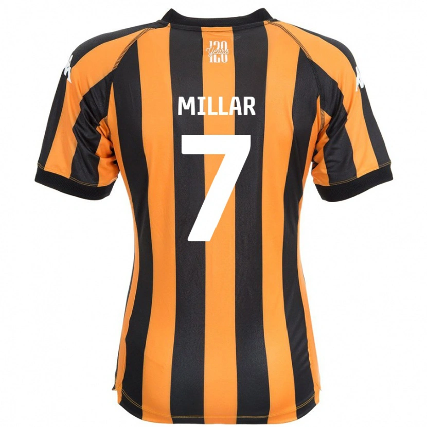 Danxen Dame Liam Millar #7 Svart Rav Hjemmetrøye Drakt Trøye 2024/25 Skjorter T-Skjorte