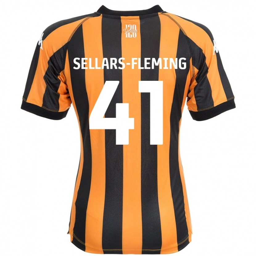 Danxen Dame Tyrell Sellars-Fleming #41 Svart Rav Hjemmetrøye Drakt Trøye 2024/25 Skjorter T-Skjorte
