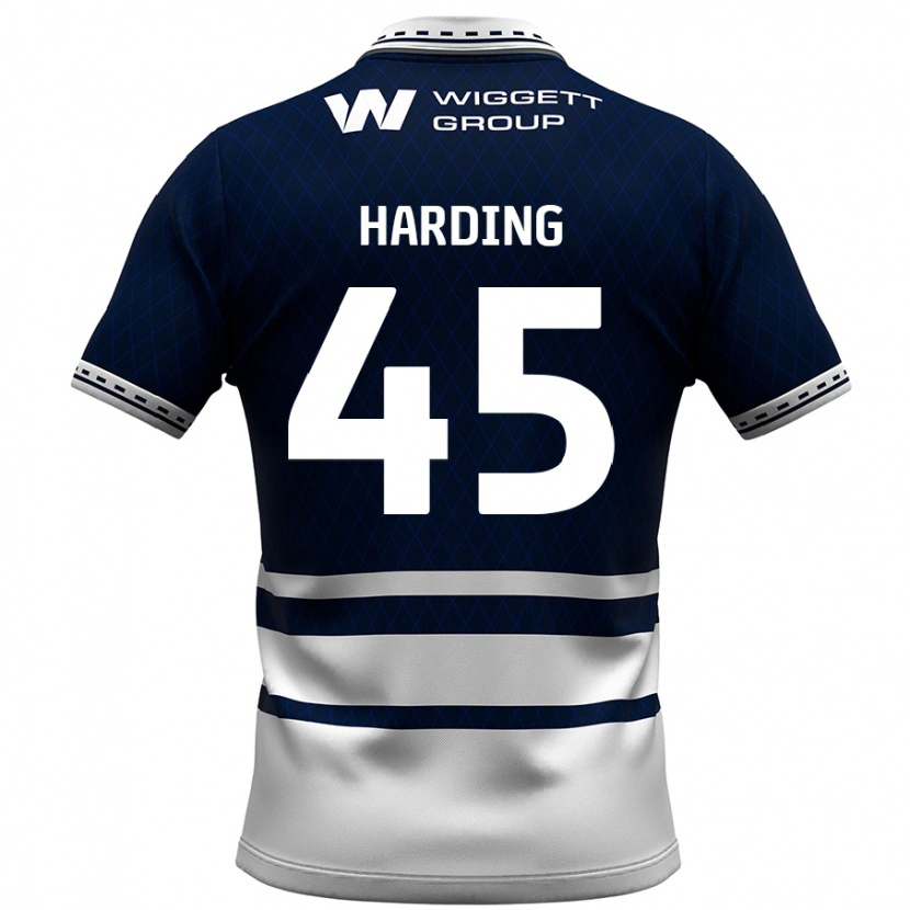 Danxen Dame Wes Harding #45 Marineblå Hvit Hjemmetrøye Drakt Trøye 2024/25 Skjorter T-Skjorte