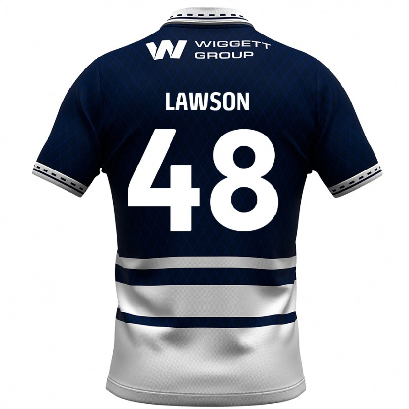 Danxen Dame Sha'mar Lawson #48 Marineblå Hvit Hjemmetrøye Drakt Trøye 2024/25 Skjorter T-Skjorte