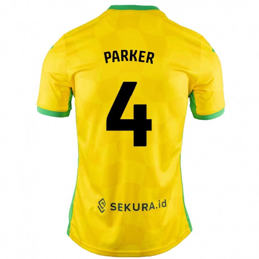 Danxen Dame Alice Parker #4 Gul Grønn Hjemmetrøye Drakt Trøye 2024/25 Skjorter T-Skjorte