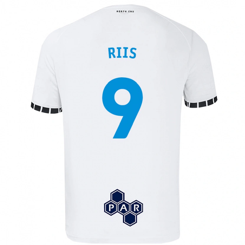 Danxen Dame Emil Riis #9 Hvit Hjemmetrøye Drakt Trøye 2024/25 Skjorter T-Skjorte