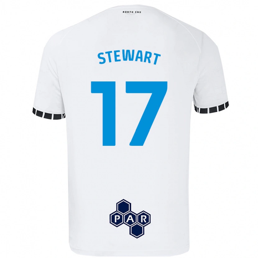 Danxen Dame Layton Stewart #17 Hvit Hjemmetrøye Drakt Trøye 2024/25 Skjorter T-Skjorte