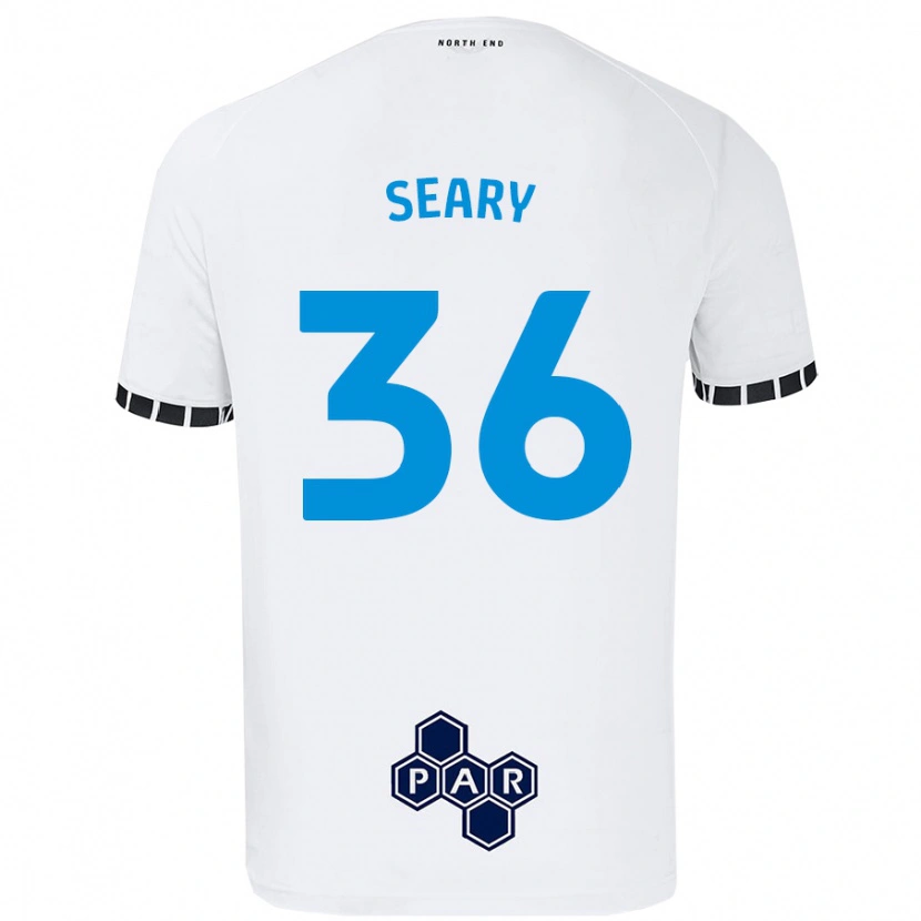 Danxen Dame Josh Seary #36 Hvit Hjemmetrøye Drakt Trøye 2024/25 Skjorter T-Skjorte