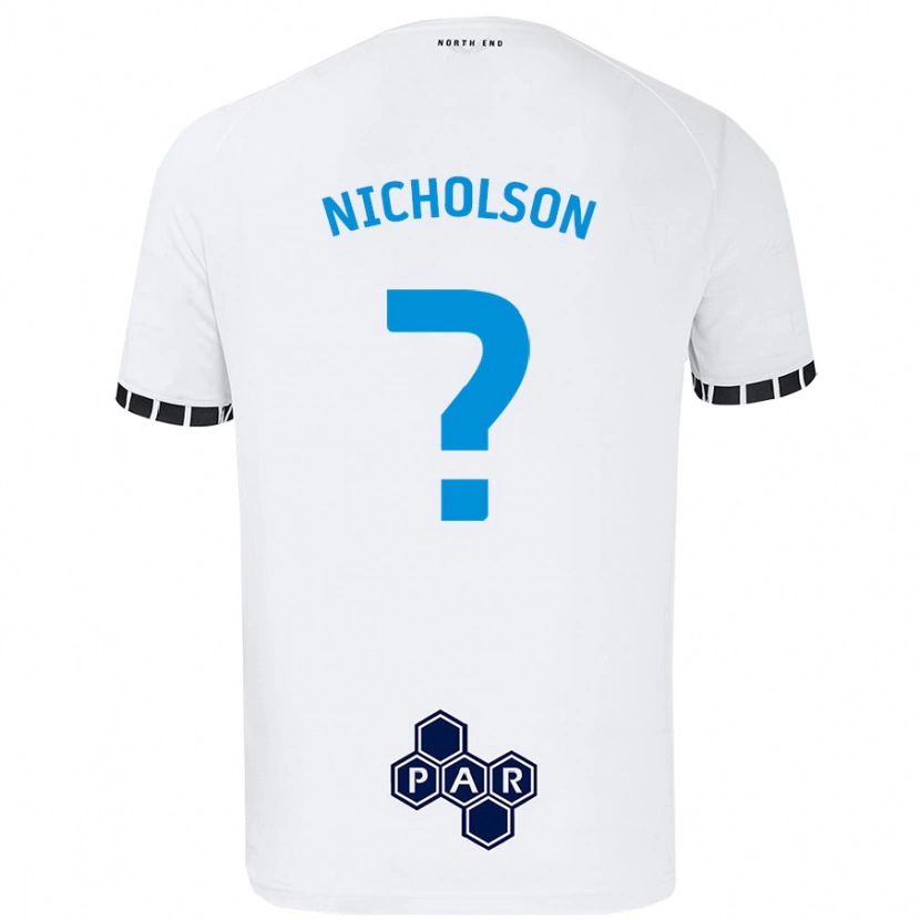 Danxen Dame Joseph Nicholson #0 Hvit Hjemmetrøye Drakt Trøye 2024/25 Skjorter T-Skjorte