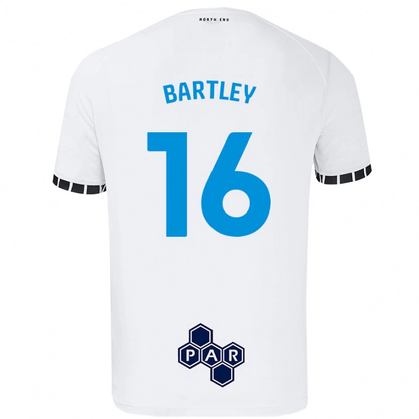 Danxen Dame Melanie Bartley #16 Hvit Hjemmetrøye Drakt Trøye 2024/25 Skjorter T-Skjorte