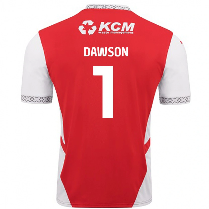 Danxen Dame Cameron Dawson #1 Rød Hvit Hjemmetrøye Drakt Trøye 2024/25 Skjorter T-Skjorte