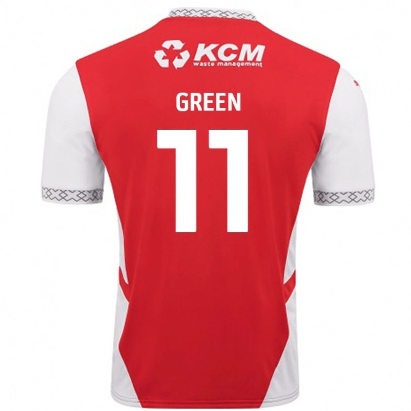 Danxen Dame Andre Green #11 Rød Hvit Hjemmetrøye Drakt Trøye 2024/25 Skjorter T-Skjorte