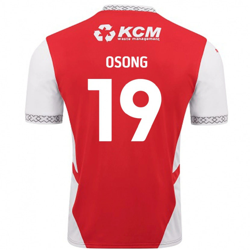 Danxen Dame Detlef Esapa Osong #19 Rød Hvit Hjemmetrøye Drakt Trøye 2024/25 Skjorter T-Skjorte