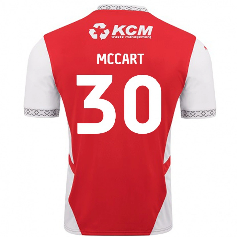 Danxen Dame Jamie Mccart #30 Rød Hvit Hjemmetrøye Drakt Trøye 2024/25 Skjorter T-Skjorte