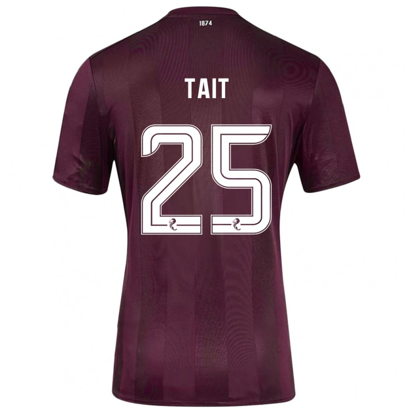 Danxen Dame Macaulay Tait #25 Burgund Hjemmetrøye Drakt Trøye 2024/25 Skjorter T-Skjorte