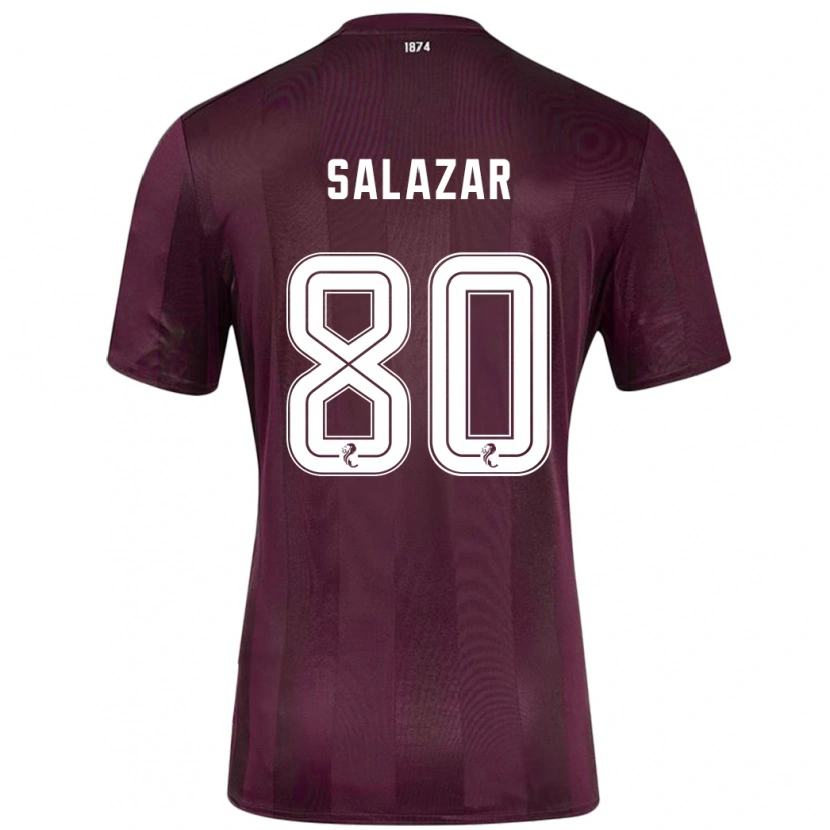 Danxen Dame Andrés Salazar #80 Burgund Hjemmetrøye Drakt Trøye 2024/25 Skjorter T-Skjorte