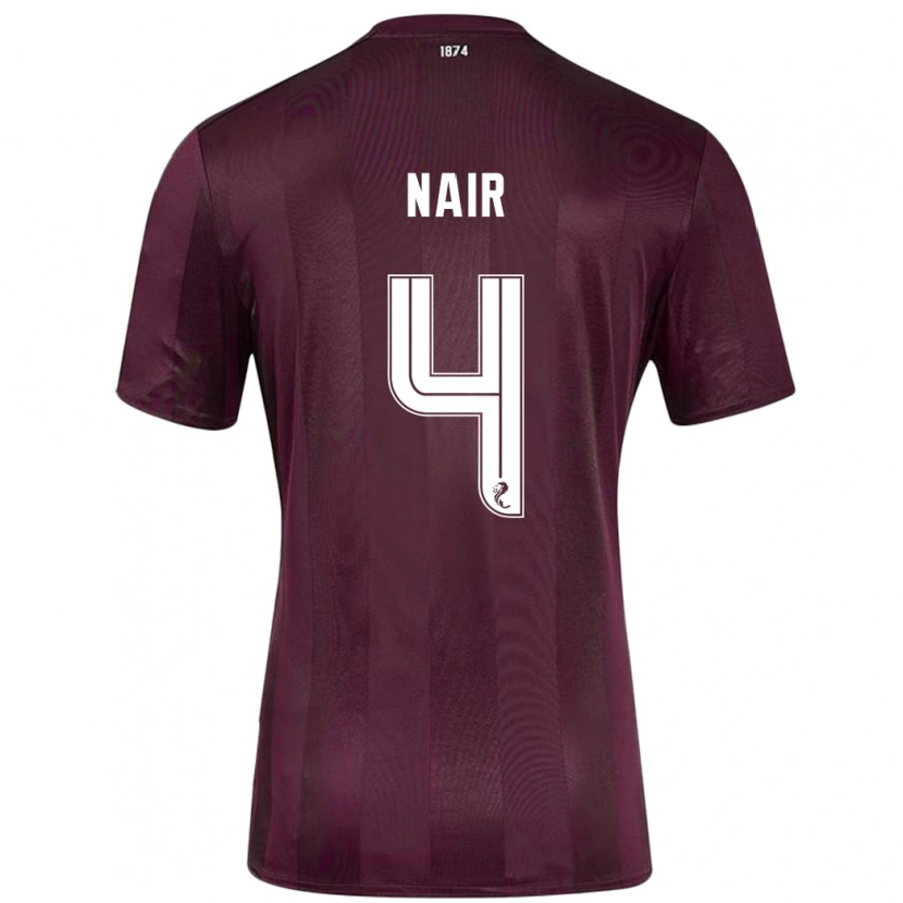 Danxen Dame Kenzi Nair #4 Burgund Hjemmetrøye Drakt Trøye 2024/25 Skjorter T-Skjorte