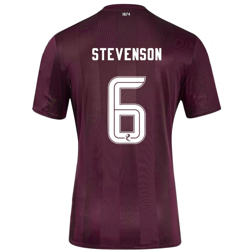 Danxen Dame Gus Stevenson #6 Burgund Hjemmetrøye Drakt Trøye 2024/25 Skjorter T-Skjorte