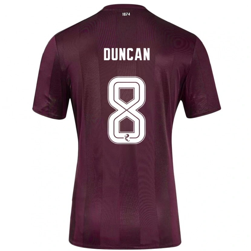 Danxen Dame Ryan Duncan #8 Burgund Hjemmetrøye Drakt Trøye 2024/25 Skjorter T-Skjorte