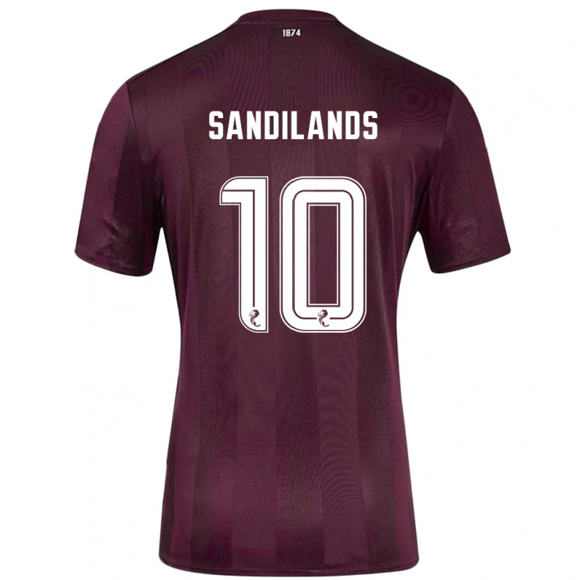 Danxen Dame Callum Sandilands #10 Burgund Hjemmetrøye Drakt Trøye 2024/25 Skjorter T-Skjorte