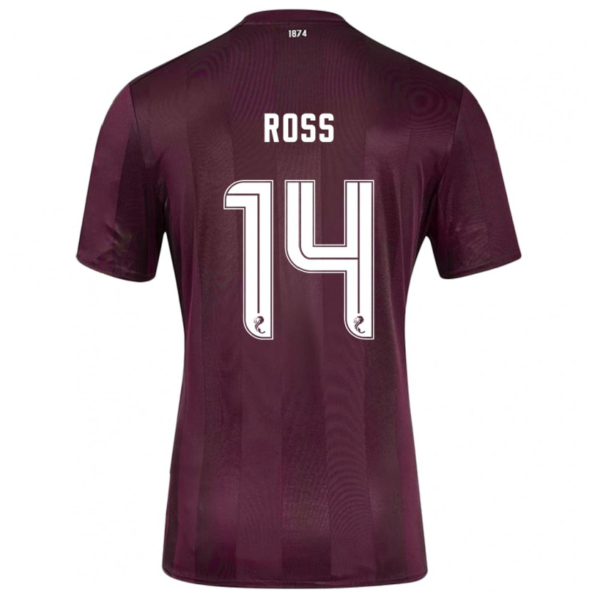 Danxen Dame Mackenzie Ross #14 Burgund Hjemmetrøye Drakt Trøye 2024/25 Skjorter T-Skjorte
