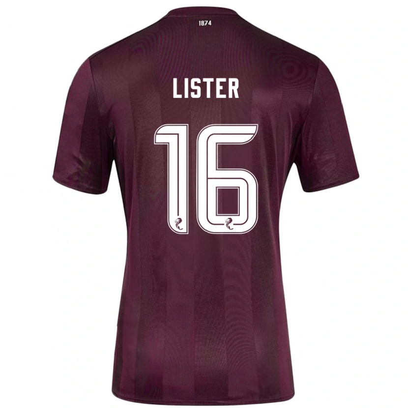Danxen Dame Henry Lister #16 Burgund Hjemmetrøye Drakt Trøye 2024/25 Skjorter T-Skjorte