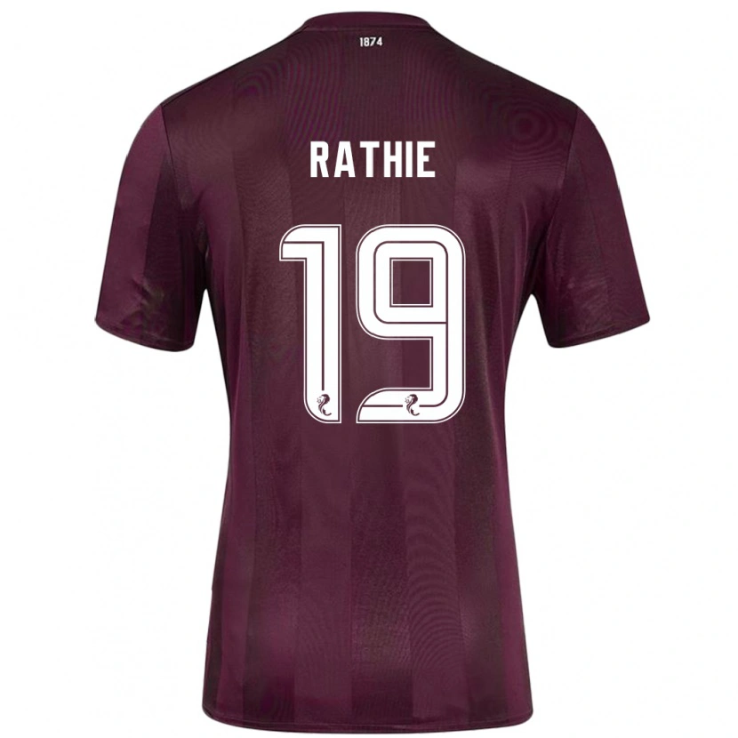 Danxen Dame Luke Rathie #19 Burgund Hjemmetrøye Drakt Trøye 2024/25 Skjorter T-Skjorte