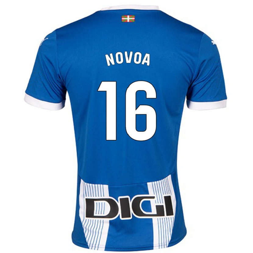 Danxen Dame Hugo Novoa #16 Blå Hjemmetrøye Drakt Trøye 2024/25 Skjorter T-Skjorte