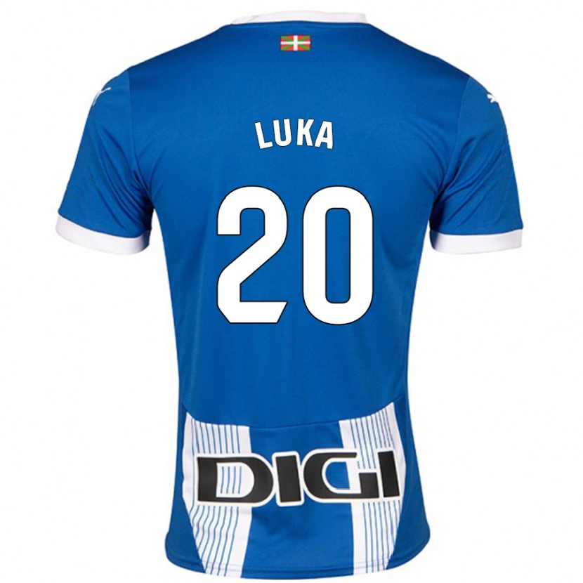 Danxen Dame Luka Romero #20 Blå Hjemmetrøye Drakt Trøye 2024/25 Skjorter T-Skjorte