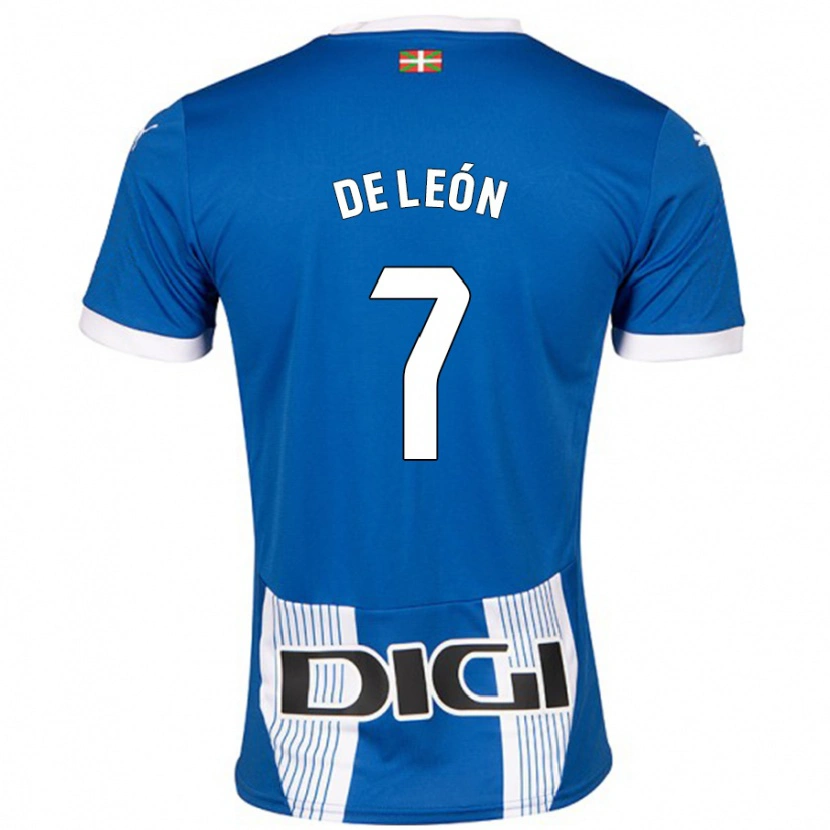 Danxen Dame José De León #7 Blå Hjemmetrøye Drakt Trøye 2024/25 Skjorter T-Skjorte