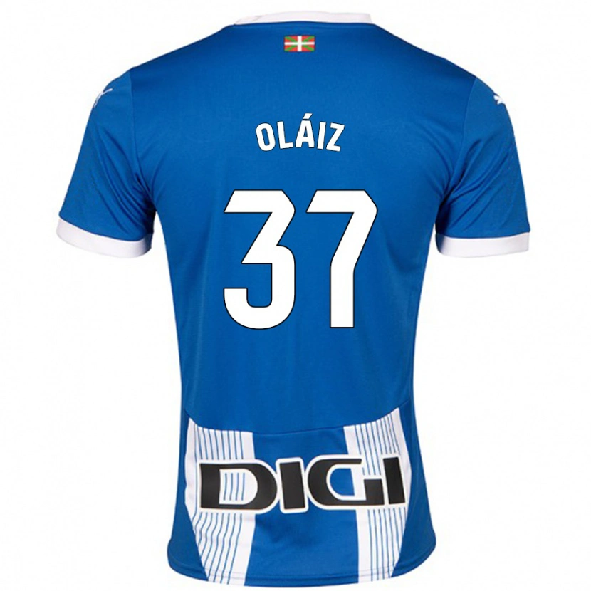 Danxen Dame Xanet Oláiz #37 Blå Hjemmetrøye Drakt Trøye 2024/25 Skjorter T-Skjorte