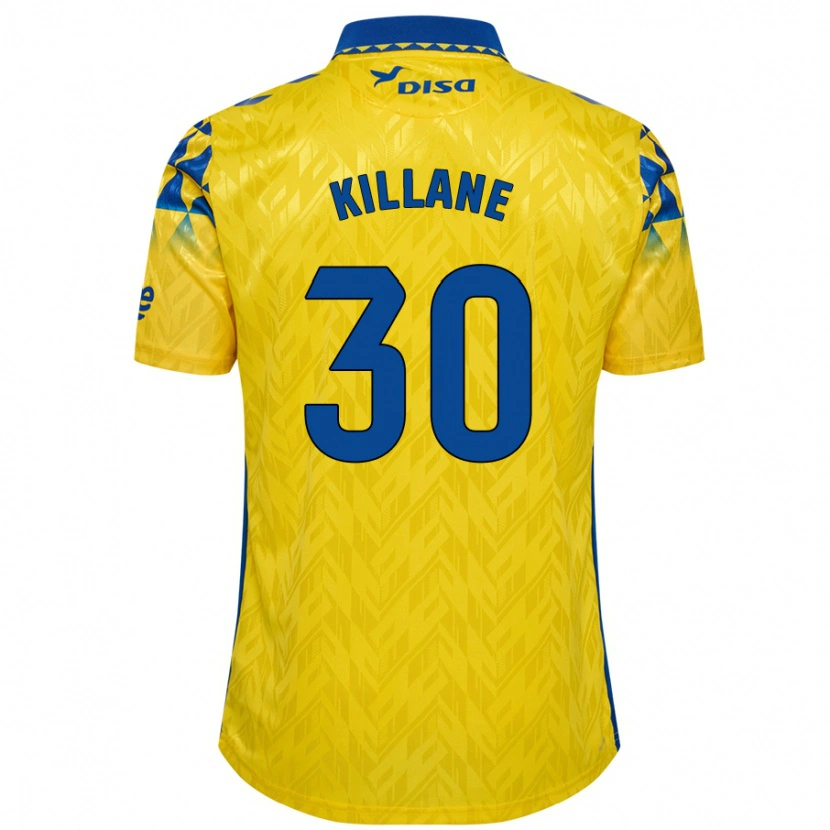 Danxen Dame Álvaro Killane #30 Gul Blå Hjemmetrøye Drakt Trøye 2024/25 Skjorter T-Skjorte