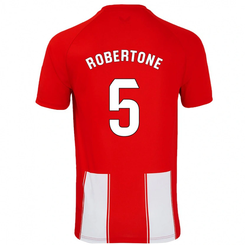 Danxen Dame Lucas Robertone #5 Rød Hvit Hjemmetrøye Drakt Trøye 2024/25 Skjorter T-Skjorte
