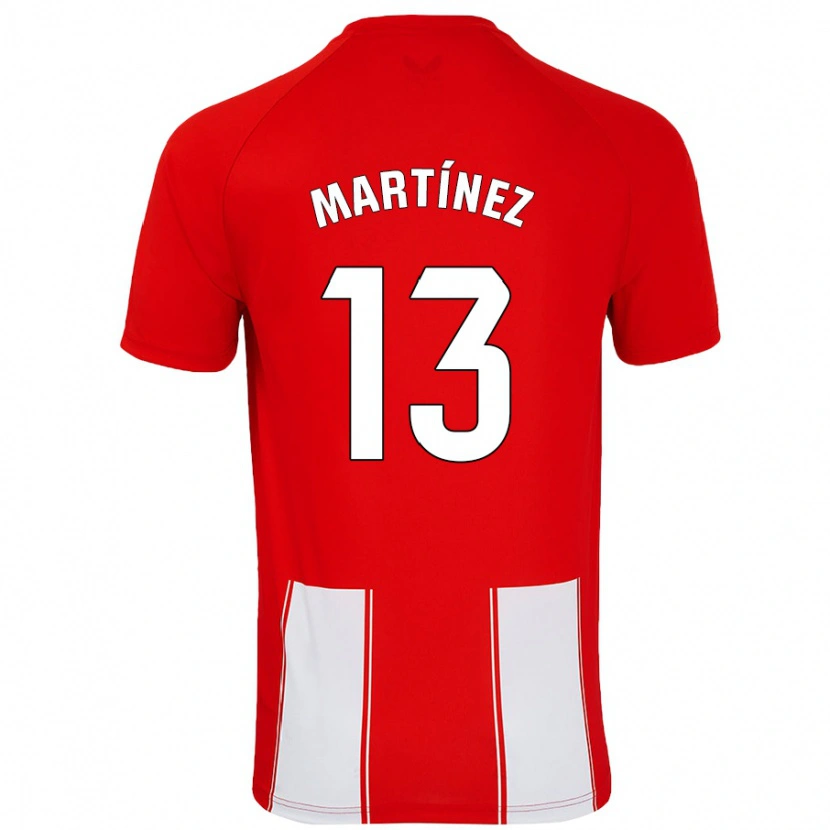 Danxen Dame Fernando Martínez #13 Rød Hvit Hjemmetrøye Drakt Trøye 2024/25 Skjorter T-Skjorte