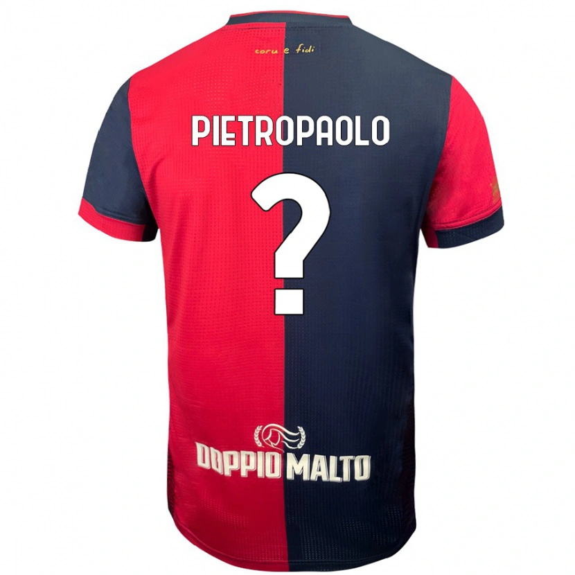 Danxen Dame Mario Pietropaolo #0 Rød Mørkere Blå Hjemmetrøye Drakt Trøye 2024/25 Skjorter T-Skjorte