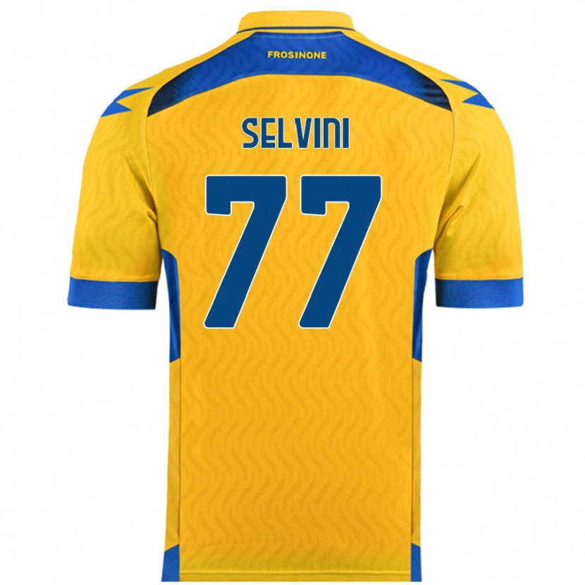 Danxen Dame Alessandro Selvini #77 Gul Hjemmetrøye Drakt Trøye 2024/25 Skjorter T-Skjorte
